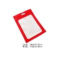 thumbnail image 3 of Tholdsy 100 piezas de bolsas de cuidado posterior diseño de ventana transparente carcasa de teléfono móvil Teléfono y Comunicación Rojo 14x17cm, 3 of 6