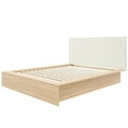 thumbnail image 4 of Bardot Queen Size Platform Bed with Upholstered Headboard, 4 of 7