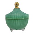 thumbnail image 2 of Tarro de almacenamiento Zulema decoración con tapa Eco Friendly Modern Verde, 2 of 8