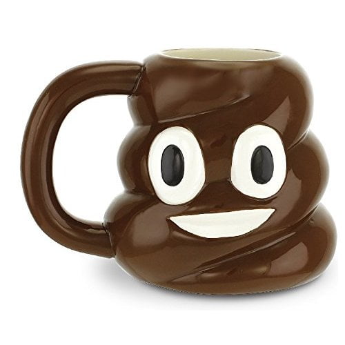 Home & Living Drinkware Poop Emoji Mug