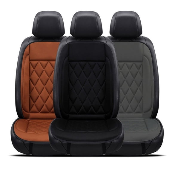 Car Heating Pad for Winter Use, 12V Heated Seat Cushion with Temperature Control, Soft Velvet Material, Ideal for Office and Travel, Energy-Efficient and Comfortable for Cold Weather Driving