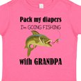 thumbnail image 4 of Inktastic Going Fishing with Grandpa Boys or Girls Toddler T-Shirt, 4 of 5
