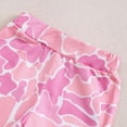 thumbnail image 6 of mgoYE Cowgirl Outfits for Girls Toddler Baby Short Sleeve Shirts Flared Pants Headband Set 3pcs ​Western Summer Clothes(Pink,6-12 Months), 6 of 7