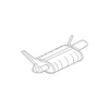 Genuine OE Mitsubishi Muffler - 1571A661