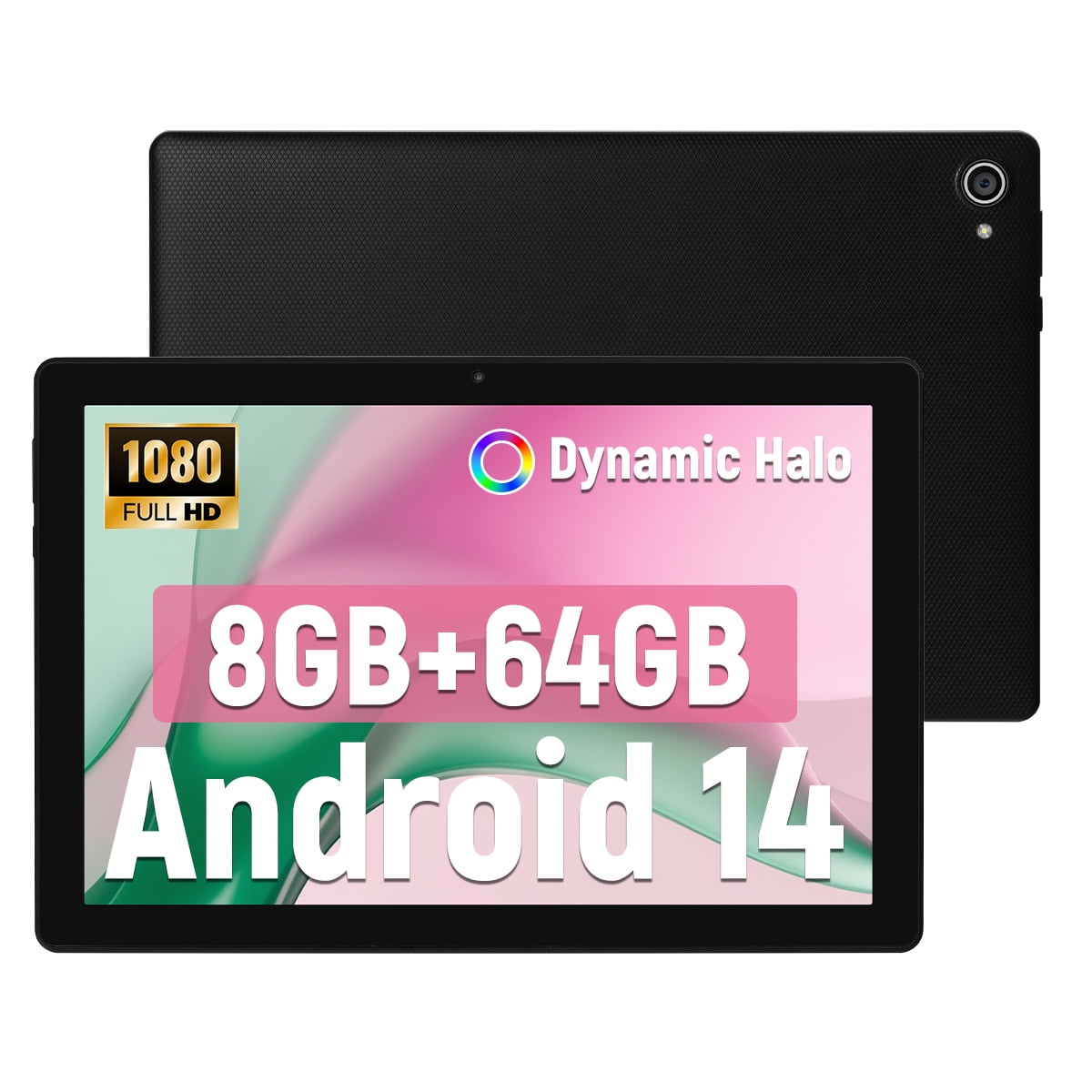 10.1inch Android 14 Tablet, Octa-Core Touch Screen Tablet, 10GB