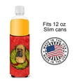 thumbnail image 4 of Bullmastiff Cristmas Wreath Ultra Hugger for slim cans, 4 of 6