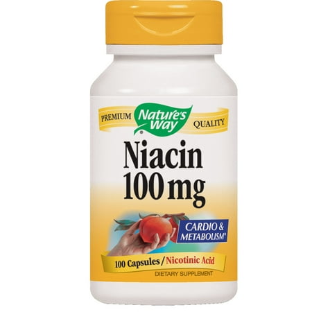 Nature's Way Niacin Capsules, 100 Ct