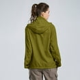 thumbnail image 7 of Men's Lightweight Waterproof Rain Shell Jacket Raincoat with Hood (Green S), 7 of 7