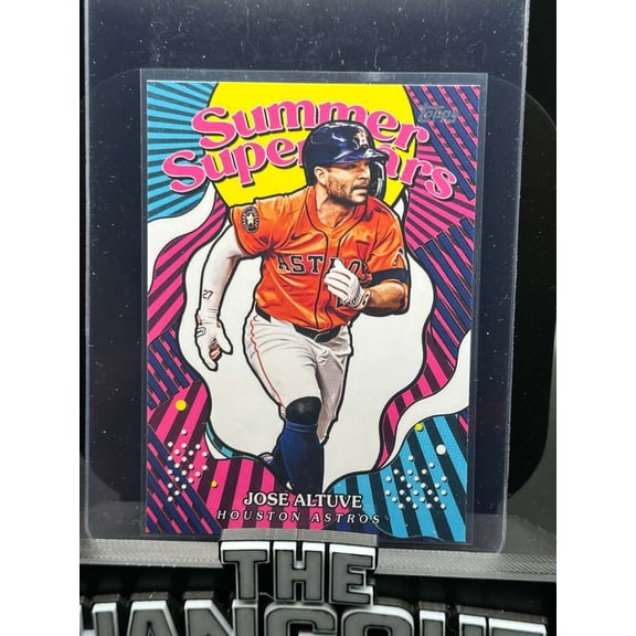 2025 Topps Summer Superstars Jose Altuve SS-16 20/20 Houston Astros Baseball Card Houston Astros MLB Baseball Trading Card