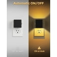 thumbnail image 3 of LED Night Light 2 Pack - Adjustable Brightness Plug-in Night Lights with Dusk to Dawn Sensor for Bedroom, Bathroom, Hallway - Amber Glow for Adults, 3 of 7
