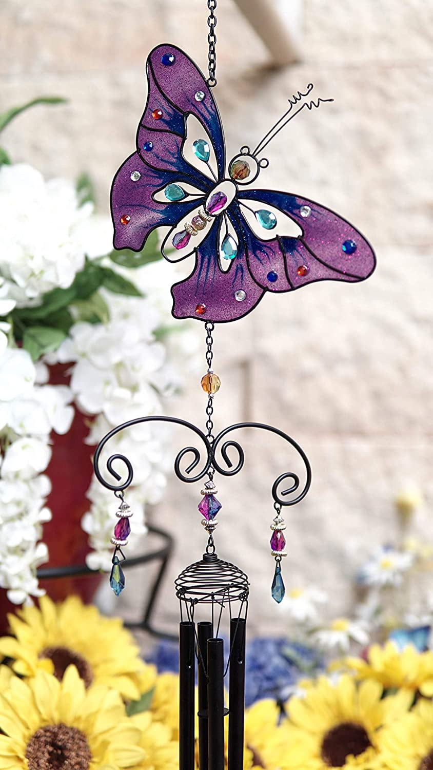 Pre-Cut Kaleidoscope Wind Chime Kit - Purple