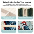 thumbnail image 3 of Woodpecker Travel Portable Square Jewelry Box Organizer for Rings, Earrings, Necklaces, Bracelets for Girls and Women, 3 of 6