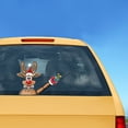 thumbnail image 2 of Kenally Etiqueta engomada del limpiaparabrisas de la ventana trasera del coche de Papá Noel estilo de coche de Navidad divertido brazo que agita las Automoción decorativa y accesorios No.16 Kenally VI1434-16B, 2 of 6