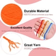 thumbnail image 3 of 2PCS Crocheting Yarn,Orange 4 Ply Acrylic Yarn 100g,197 Yards, 3 of 6