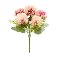 thumbnail image 2 of Artificial 6-headed Chrysanthemum Bouquet Small Bouquet Wedding Bridal Bouquet Artificial Flower Arrangement Setting., 2 of 6