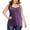 Purple, variant on fatyb Plus Size Womens V Neck Tank Tops Sleeveless Loose Camisole Casual Spaghetti Strap Tunic Blouses