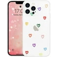thumbnail image 1 of Compatible with iPhone Case Cute Love Heart Pattern Crystal Clear Transparent Design for Women Girls Soft TPU Bumper Shockproof Protective Cover for iPhone 11 6.1, 1 of 7