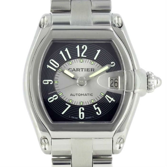 cartier roadster stainless steel