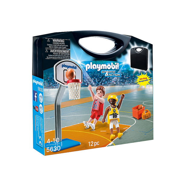 PLAYMOBIL Basketball Carrying Case Playset Walmart