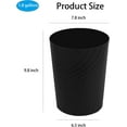 thumbnail image 6 of Small Trash Can 1.8 Gallon Wastebasket Recycling Bin for Bathroom Bedroom Office Kitchen,Black,F166804, 6 of 7