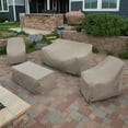 thumbnail image 6 of Modern Leisure Garrison Patio Chaise Lounge Cover, Waterproof, 65"L X 28"W X 29"H, Sandstone, 6 of 16