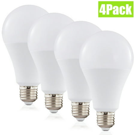 

4-Pack A19 LED Light Bulb 60W Equivalent Warm White E27 Standard Base Non-Dimmable LED Light Bulb 15000 Hours