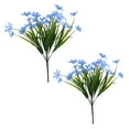 thumbnail image 2 of Big Sale! Jwdx Flowers, Artificial Flowers Clearance, Artificial Green Porch Garden Flowers Outdoor Bundles Shrubs 2 Flowers Artificial Flowers Blue, 2 of 4
