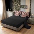 thumbnail image 5 of Manfei Retro Football Twin Bedding, Countryside Camo Rugby Bedding Comforter Set, Green Red, Black Reversible, 7 Pieces, 5 of 6
