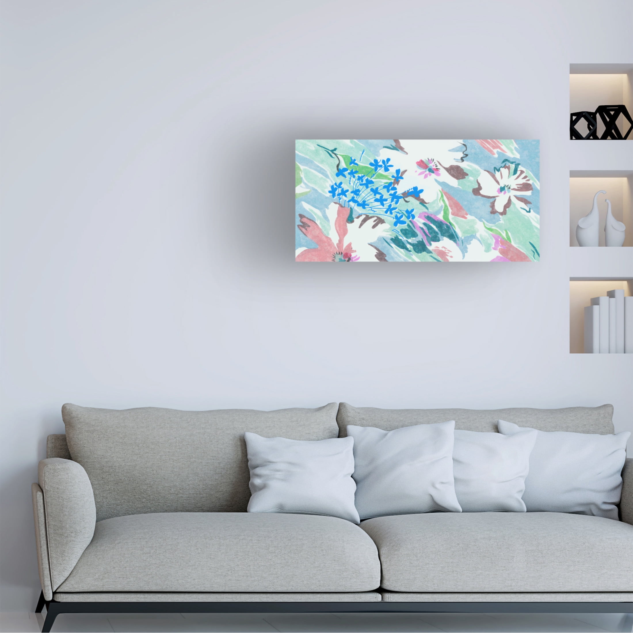 Trademark Fine Art Melissa Wang  Reflections and Flow II Canvas Wall Art