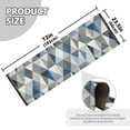 thumbnail image 3 of Modern Simple Triangles Bedside Runner Rug 2'x 6' Non Slip Carpet Floor Mat Area Rug, 3 of 8