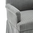 thumbnail image 6 of Wovenbyrd Lakeshore Classic Covered Dining Chair, Wood Frame - Spa Blue and White Stripe, 6 of 12