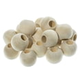 thumbnail image 3 of Unfinished Natural Wood Spacer Beads - Available in Muktiple Sizes and Packs of 6, 12, 20, 25, 30, and 50 - Ideal for DIY Crafting Bracelets, Necklaces, Home Decoration, 3 of 6
