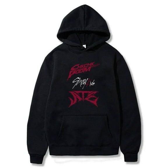 Kpop Stray Kids Ate Chk Chk Boom Merch Hoodies SKZ New Logo Hooded Women Men Fashion Sweatshirts