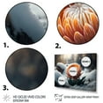 thumbnail image 3 of Designart A Blooming Orange Dahlia Flower In Winter II Canvas Wall Art, 3 of 5