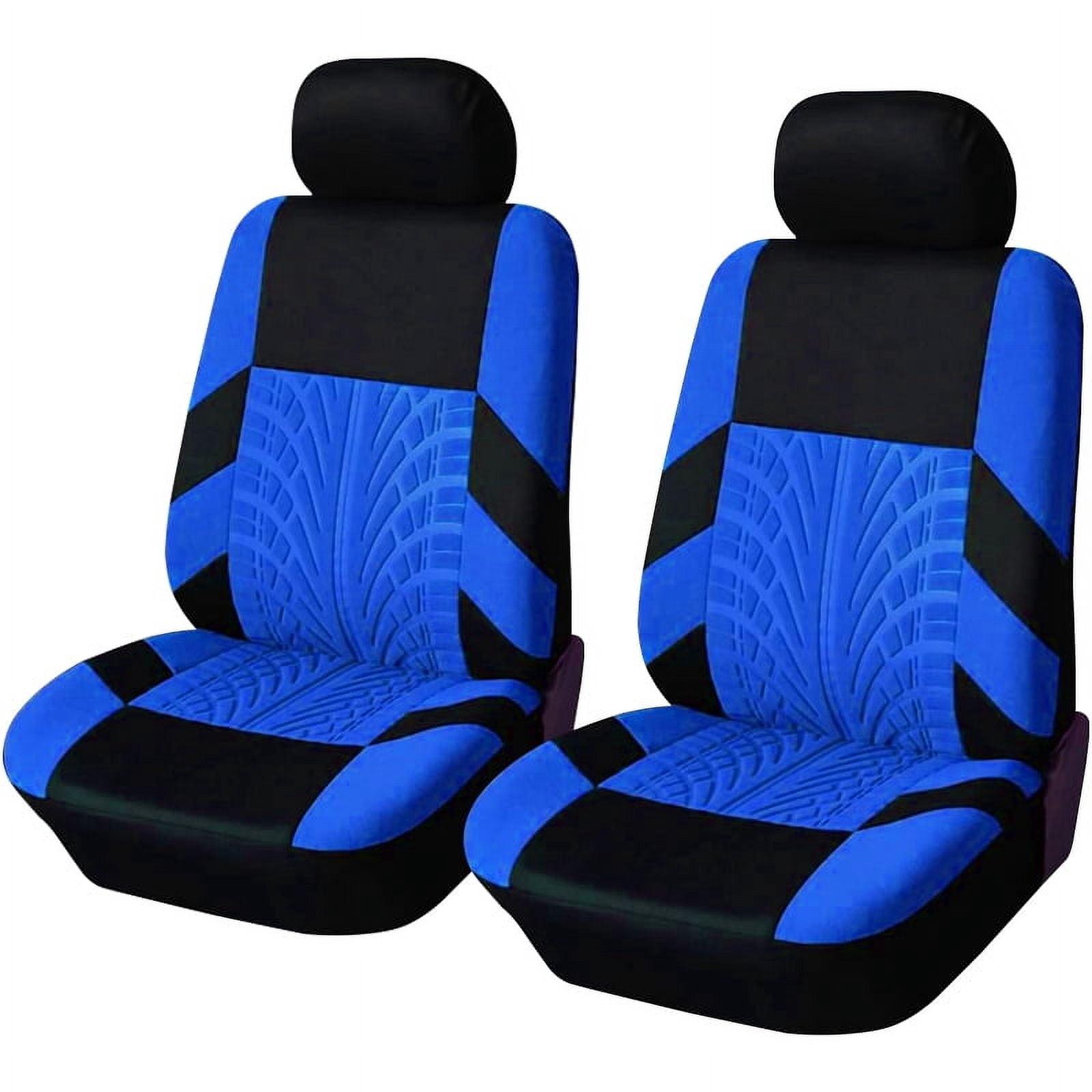 Autoking Covers Polyester Car Seat Cover Set Suitable For Most Car Seat Covers With Shoulder Protector Car Seat Protection AD9521-Blue