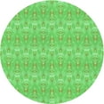 thumbnail image 1 of Ahgly Company Indoor Square Patterned Emerald Green Area Rugs, 3' Square, 1 of 6