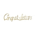 thumbnail image 1 of Congratulations Balloon Banner Gold, 1 of 2