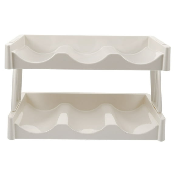 Mutmorningal Two-Tier Storage Rack for Tumblers and Bottles, Countertop Organizer, Cup and Bottle Holder for Cabinets