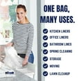 thumbnail image 5 of Plasticplace 32-33 Gallon Trash Bags │ 0.7 Mil │ White Garbage Can Liners │ 33” x 39” (150 Count), 5 of 5