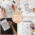 thumbnail image 5 of Netecom Cheerful Christmas Coloring Book Spiral Bound For Adults, A5 Wooden Cover, 30 Joyful Coloring Pages of Festive Holiday Scenes for Stress Relief and Relaxation, 5 of 6