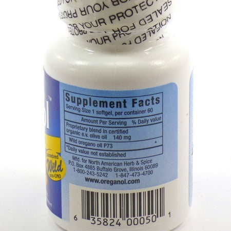 Oreganol North American Herb & Spice, 60 Softgel