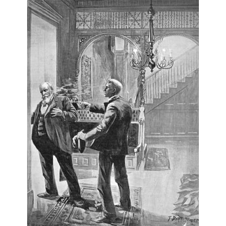 Carter Henry Harrison N(1825-1893) American Politician Chicago Mayor Carter Harrison Is Assassinated In His Home 28 October 1893 By Patrick Eugene Prendergast Illustration From A Contemporary American