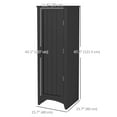 thumbnail image 3 of HOMCOM 4 Tier 48" Kitchen Pantry Storage Cabinet with Adjustable Shelves, 3 of 10