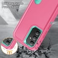 thumbnail image 5 of for Samsung Galaxy A54 5G Case, Samsung A54 5G Phone Case with Built in Kickstand, Shockproof/Dustproof/Drop Proof Military Grade Protective Cover for Galaxy A54 5G,Rose/Light Blue, 5 of 14