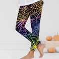 thumbnail image 2 of IFNWSV Leggings for Girls Halloween Print Pull On Stretchy Opaque Tights Casual Everyday Bottom Multicolor 7-8 Years, 2 of 6