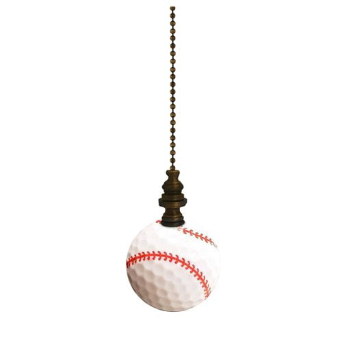 Budweiser Baseball Bat and Baseball Ceiling Fan Pull Chain 2 Piece Set 