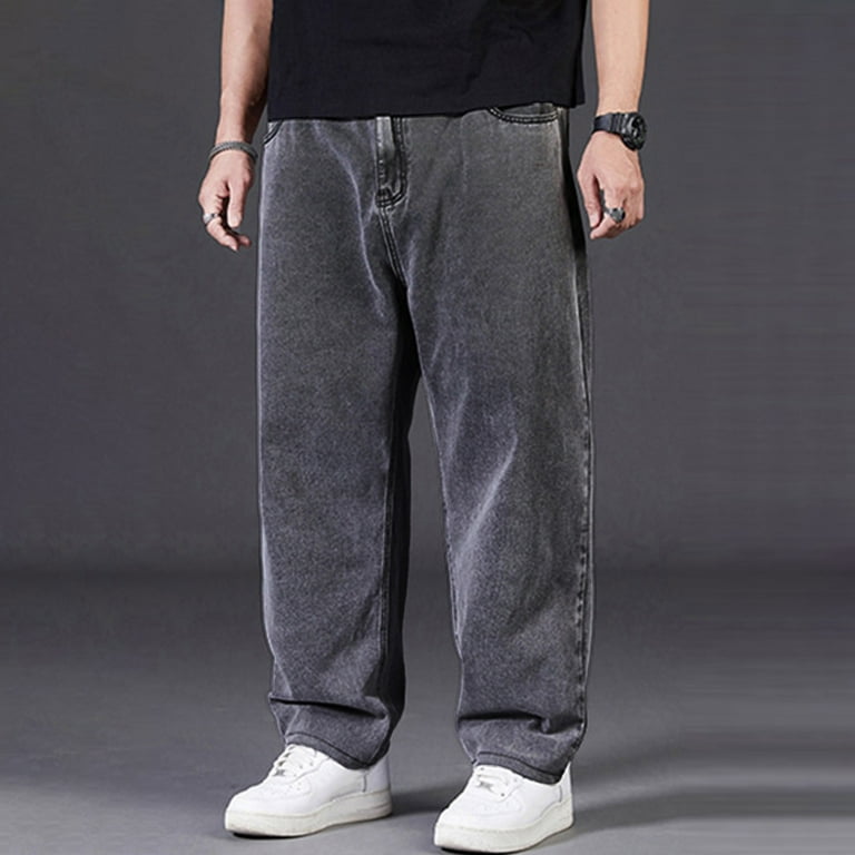 NOLDARES Jeans for Men Baggy Relaxed fit Stretch Mens Work Jeans