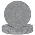 thumbnail image 1 of Juego De 6 Manteles Individuales Redondos Tejidos Con Cuerda De Algodón, Almohadillas Calientes Para Cocina, Antideslizantes, Resistentes Al Calor, Manteles Individuales Trenzados De 13 Pulgadas Para, 1 of 5