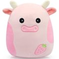 thumbnail image 1 of Muñeco salamandra dinosaurio Hexagonal vaca almohada con forma de seta muñeco de tiburón juguete de peluche al por mayor, 1 of 5