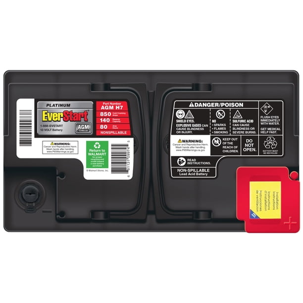 EverStart Platinum BOXED AGM Automotive Battery, Group Size H7